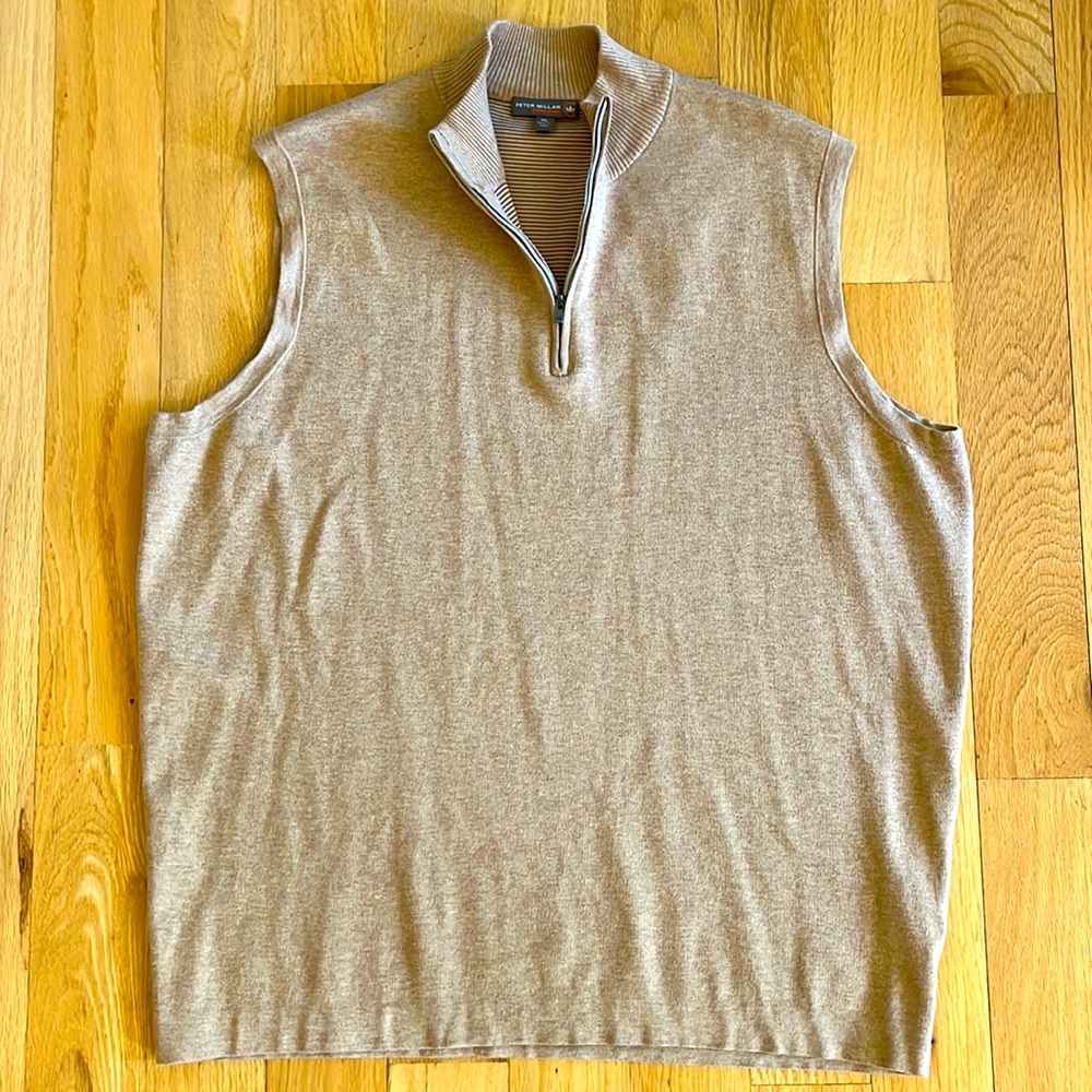 PETER MILLAR mens sweater vest XL